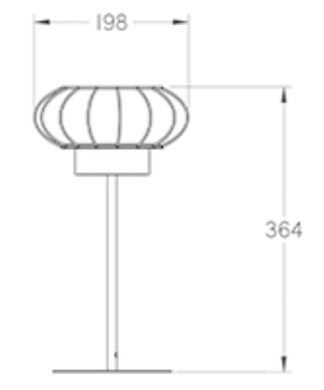 Lámpara de mesa moderna NIUET H - Imagen 3