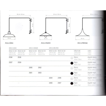 Aplique de pared moderno ARCO A MELROSE 80 - Imagen 2