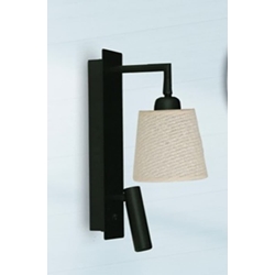 Aplique de pared moderno ASTIGI COTONET c/ Brazo Lector - Imagen 1