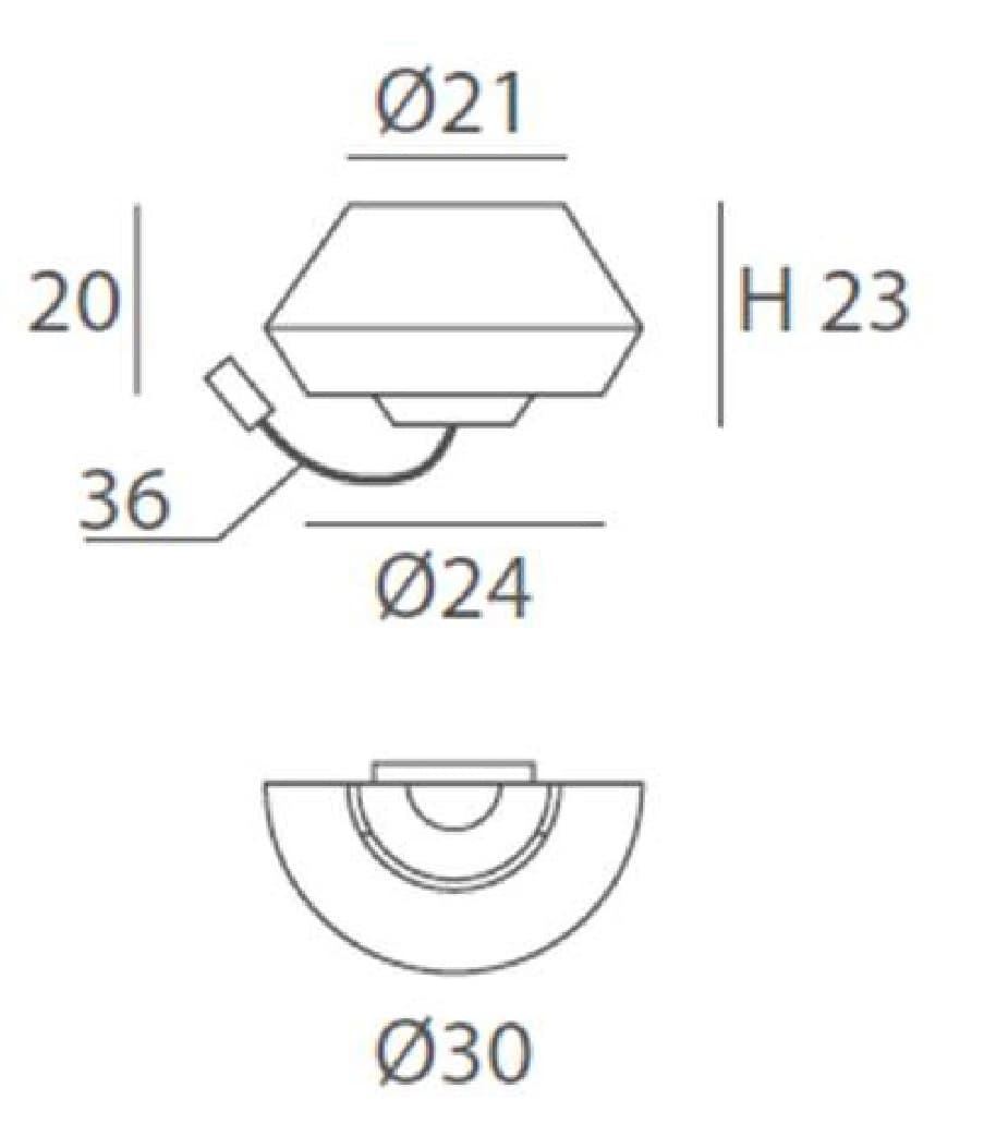 Aplique de pared moderno BANYO 22910 - Imagen 2