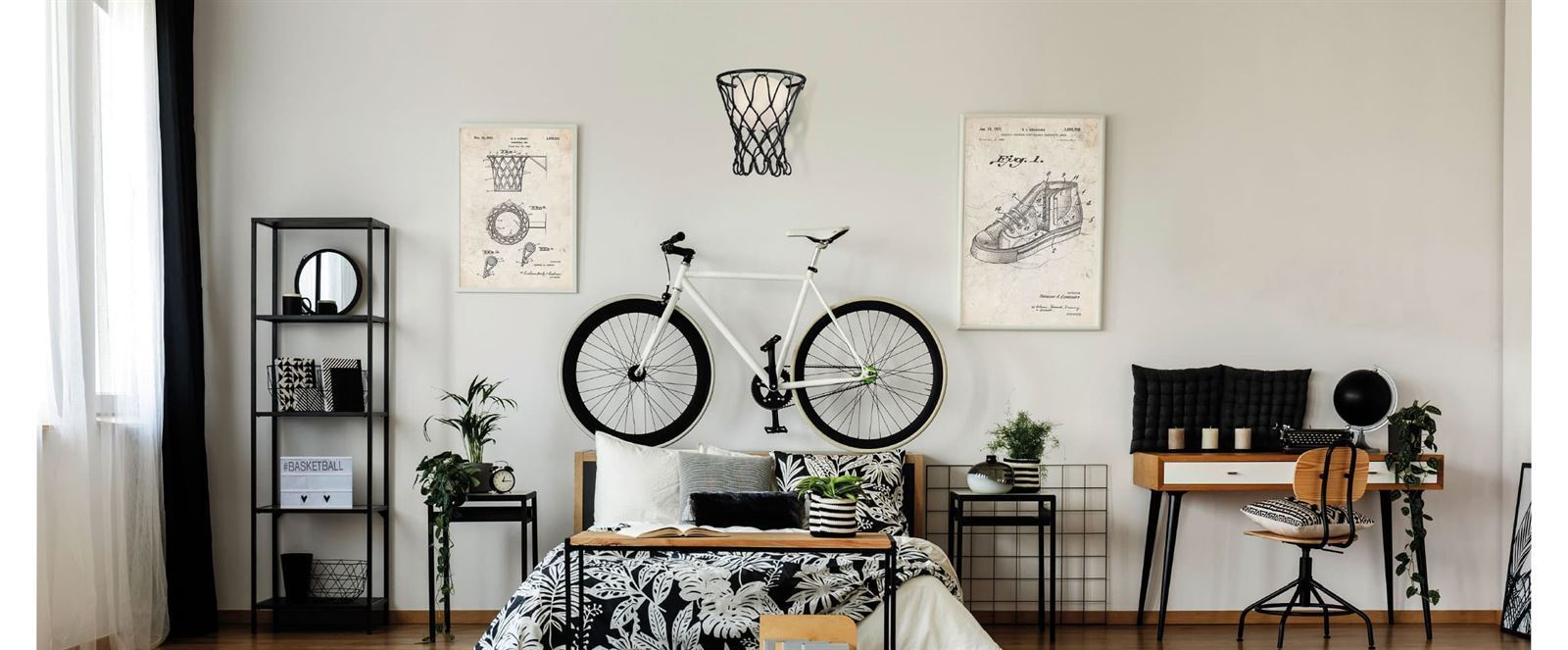 Aplique de pared moderno BASKETBALL - Imagen 2