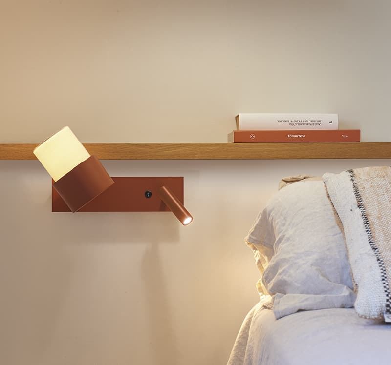 Aplique de pared moderno KAN A READER c/LECTOR - Imagen 1