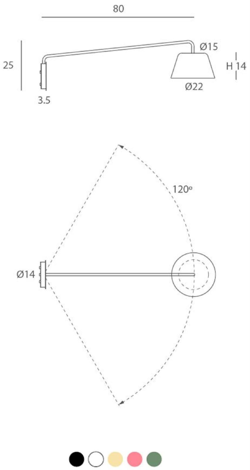 Aplique de pared moderno SENTO 22L- I - Imagen 3