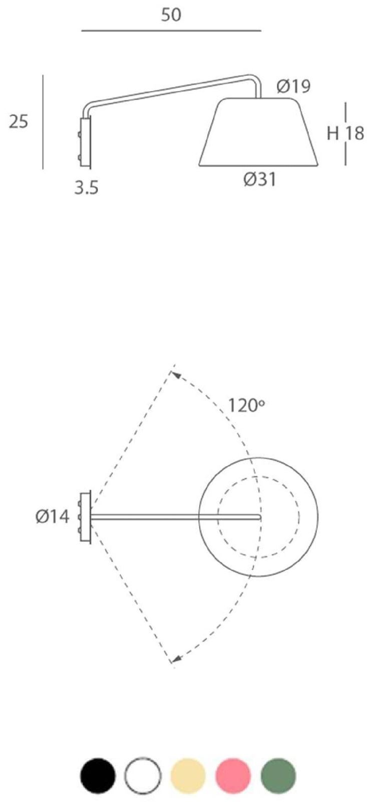 Aplique de pared moderno SENTO 31 I - Imagen 3