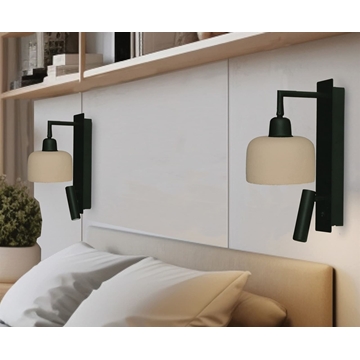 Aplique de pared moderno SILOS c/ brazo lector - Imagen 2