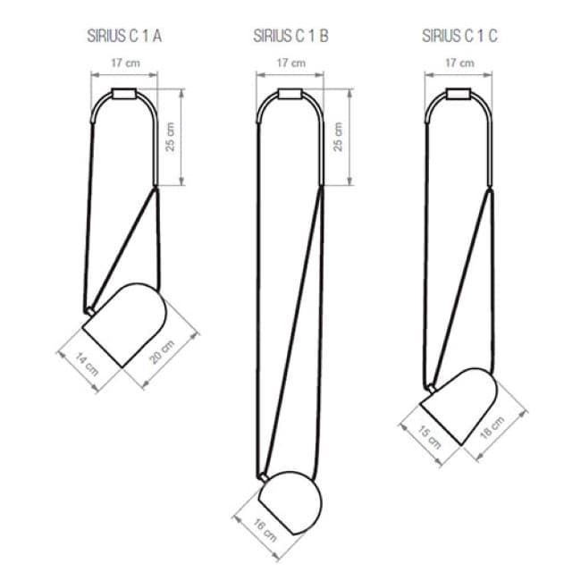 Aplique de pared moderno SIRIUS A1C - Imagen 6