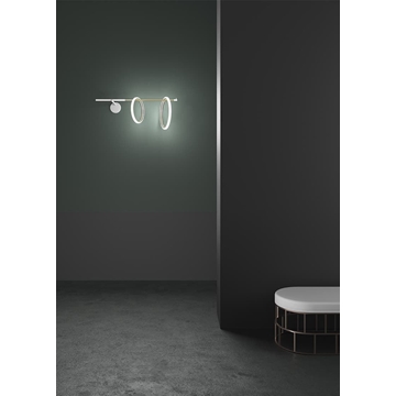 Aplique de pared moderno ULAOP AP02DX derecho Blanco/Oro - Imagen 1