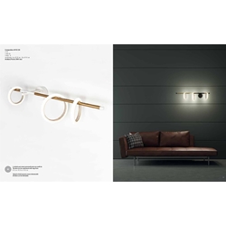 Aplique de pared moderno ULAOP APSX Izquierdo Negro/Oro - Imagen 1