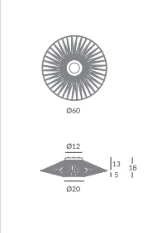 Aplique de Pared o plafón de techo moderno BIMBA 00/60 - Imagen 4