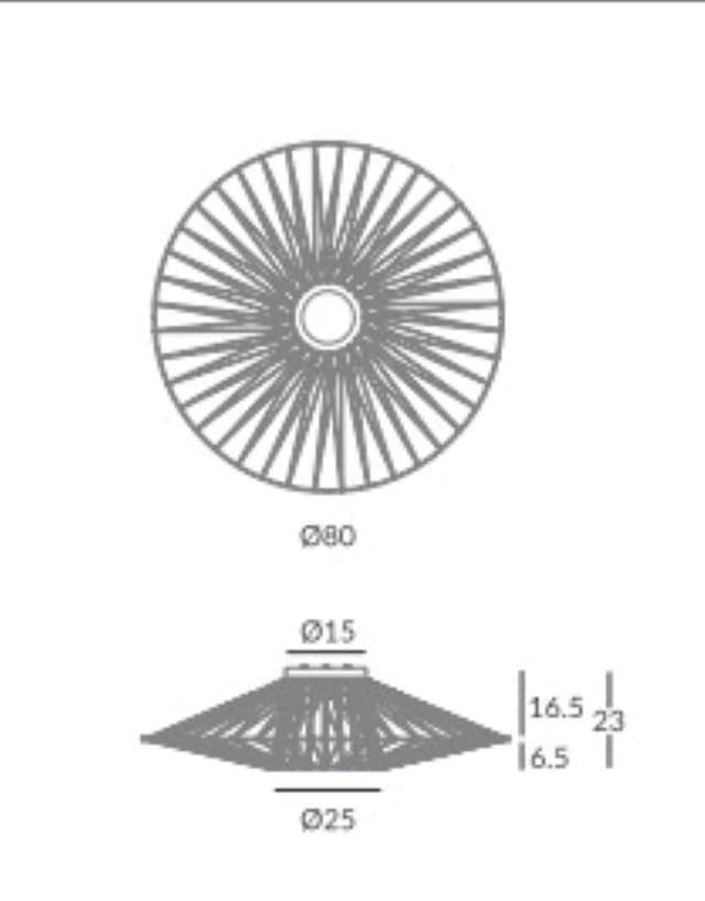 Aplique de Pared o plafón de techo moderno BIMBA 00/80 - Imagen 4