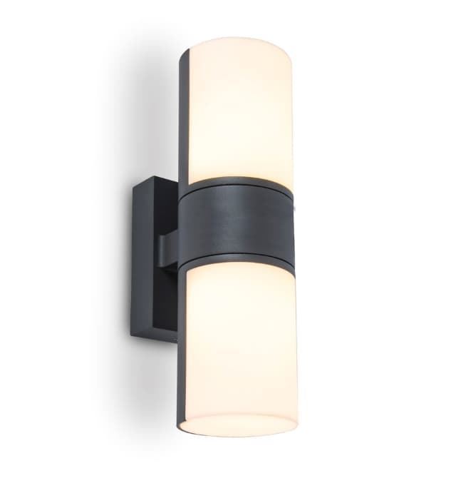 Aplique exterior de pared moderno CYRA doble Black Edition - Imagen 1