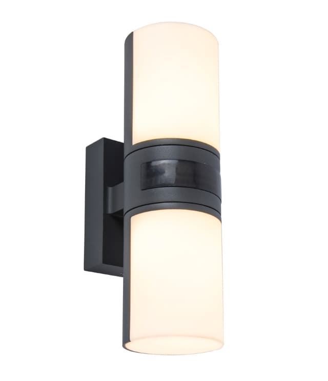 Aplique exterior de pared moderno CYRA doble c/ Sensor - Imagen 1