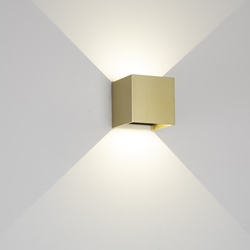 Aplique exterior de pared moderno DAVOS GOLD - Imagen 1
