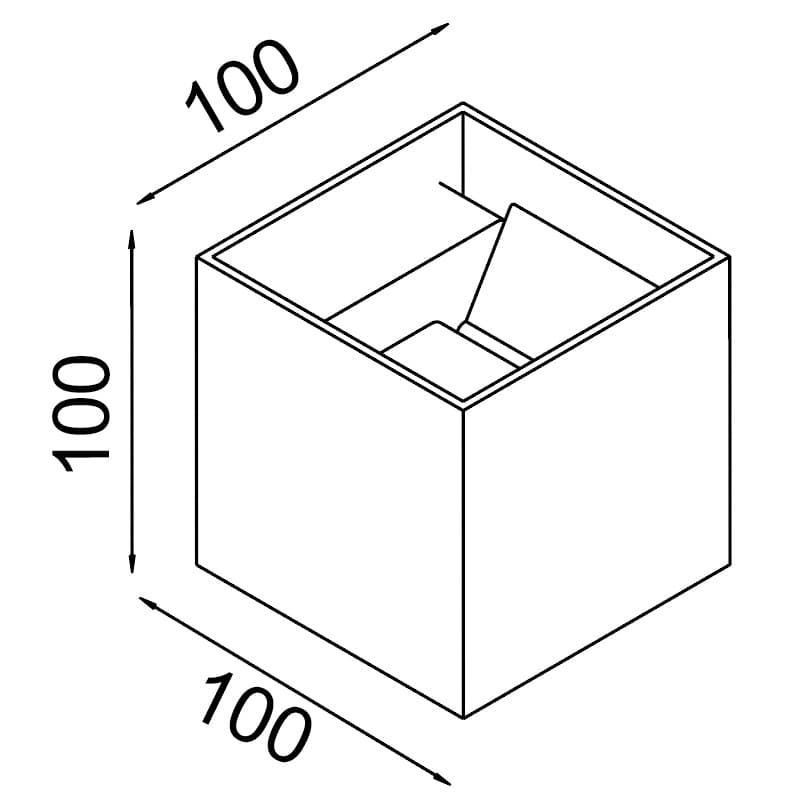 Aplique exterior de pared moderno DAVOS GOLD - Imagen 3