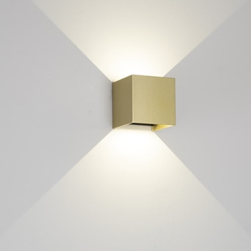 Aplique exterior de pared moderno DAVOS XL GOLD - Imagen 1