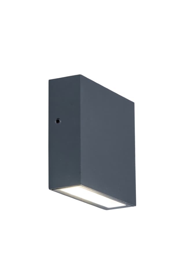 Aplique exterior de pared moderno GEMINI XF Acero - Imagen 1