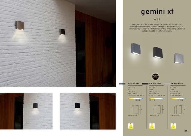 Aplique exterior de pared moderno GEMINI XF Black Edition - Imagen 2