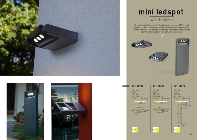 Aplique exterior de pared moderno MINI LEDSPOT doble - Imagen 3