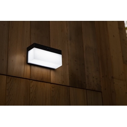 Aplique Lutec de pared exterior solar moderno FRAN bluetooth - Imagen 1