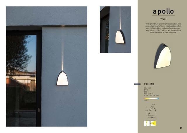 Aplique Lutec exterior de pared moderno APOLLO - Imagen 3