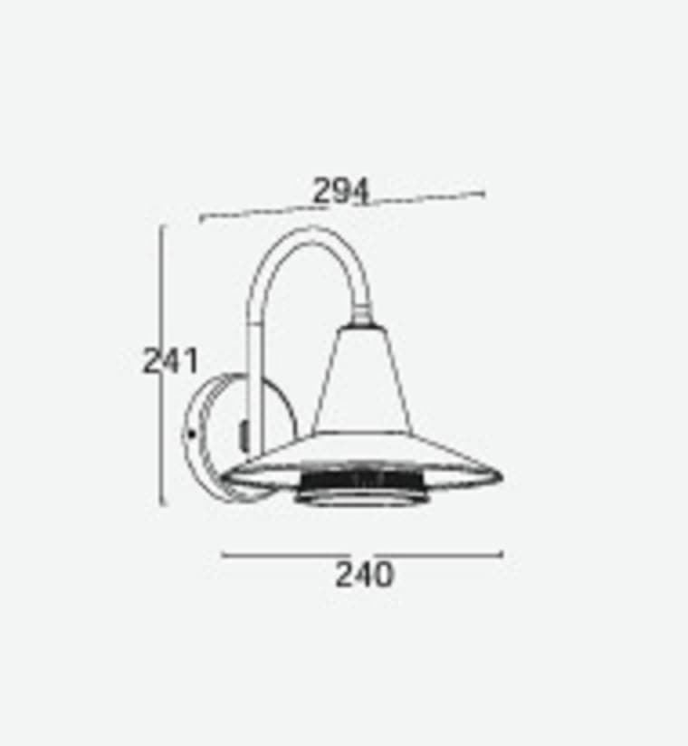 Aplique Lutec exterior de pared moderno CISNE - Imagen 4