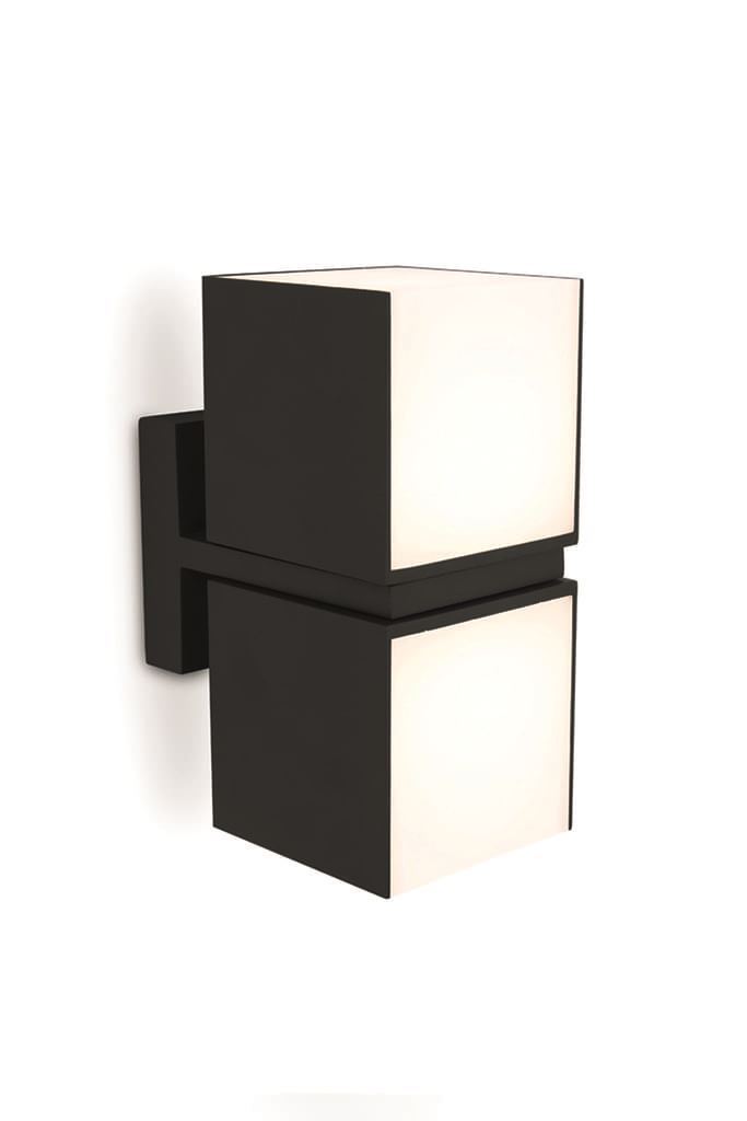 Aplique Lutec exterior de pared moderno CUBA doble - Imagen 1