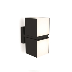 Aplique Lutec exterior de pared moderno CUBA doble - Imagen 1