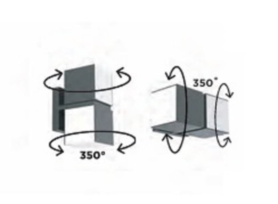Aplique Lutec exterior de pared moderno CUBA doble - Imagen 4