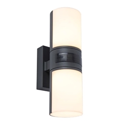 Aplique Lutec exterior de pared moderno CYRA doble c/ Sensor - Imagen 1