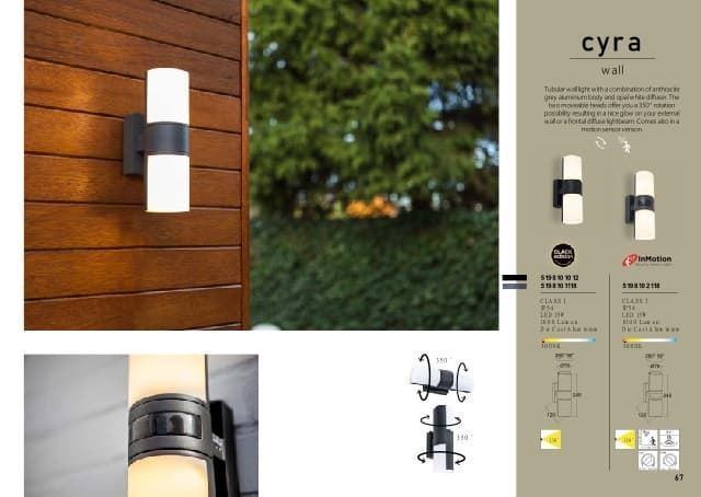 Aplique Lutec exterior de pared moderno CYRA - Imagen 4