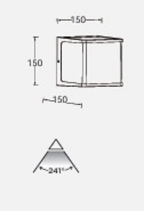 Aplique Lutec exterior de pared moderno DOBLO - Imagen 4