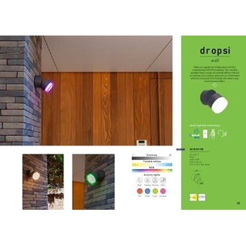 Aplique Lutec exterior de pared moderno DROPSI Connect - Imagen 1