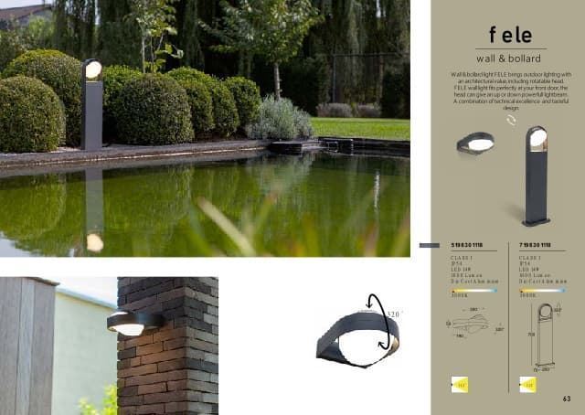 Aplique Lutec exterior de pared moderno FELE - Imagen 2