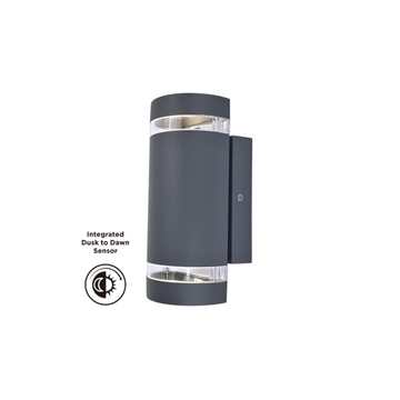 Aplique Lutec exterior de pared moderno FOCUS C/ SENSOR CREPUSCULAR - Imagen 1