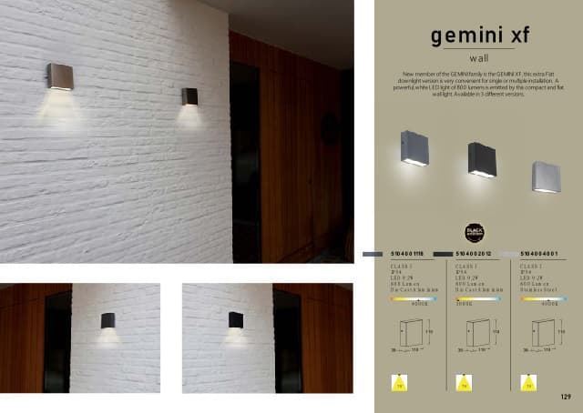 Aplique Lutec exterior de pared moderno GEMINI XF - Imagen 2