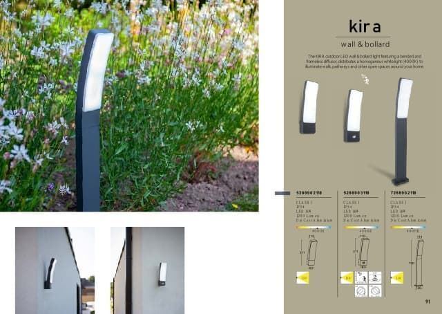 Aplique Lutec exterior de pared moderno KIRA c/ Sensor - Imagen 3