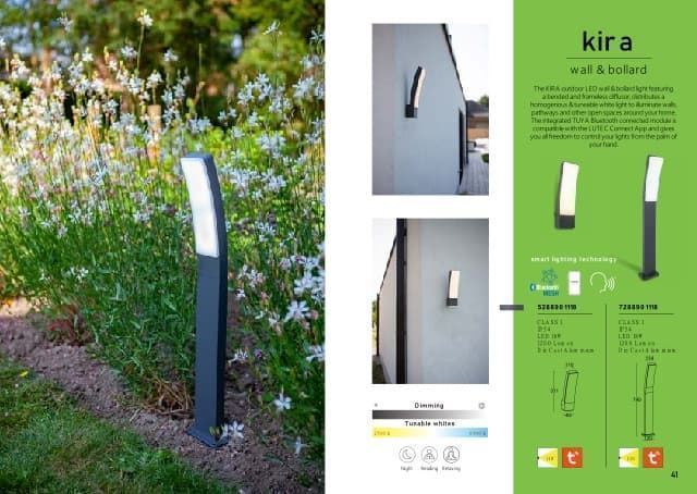 Aplique Lutec exterior de pared moderno KIRA Connect - Imagen 1