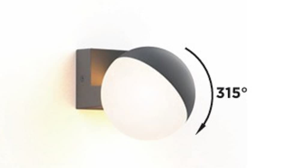 Aplique Lutec exterior de pared Moderno LOOMA Doble - Imagen 2
