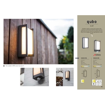 Aplique Lutec exterior de pared moderno QUBO L - Imagen 2