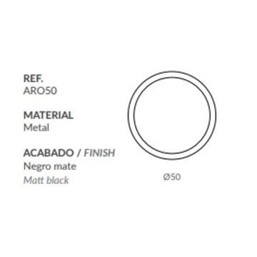 Aro metálico 50 MORGANA - Imagen 1