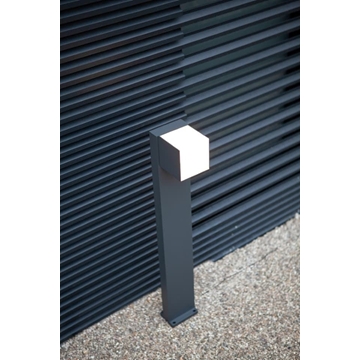 Baliza Lutec de exterior moderna CUBA Black Edition - Imagen 1