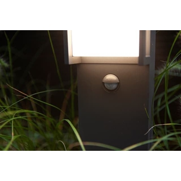 Baliza Lutec exterior moderna QUBO c/ Sensor - Imagen 2