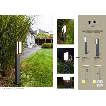 Baliza Lutec exterior moderna QUBO - Imagen 2