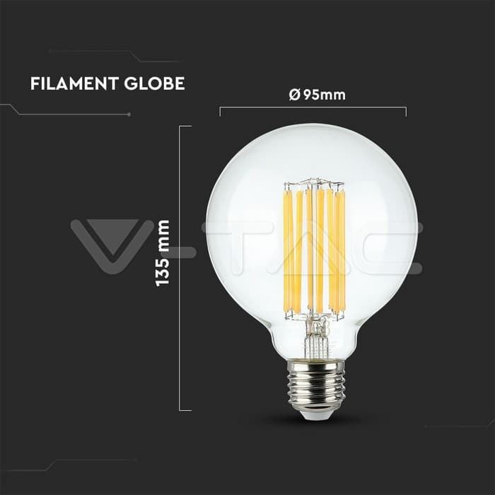 Bombilla de led Filamento Globo 18W - Imagen 3