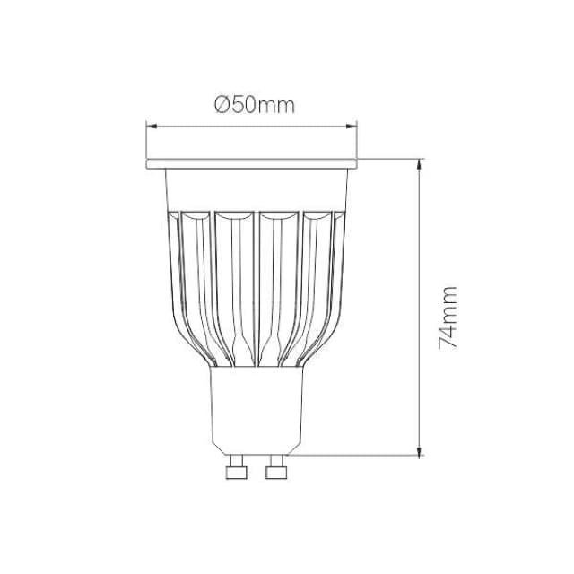 Bombilla de led GU10 POWER DIMMABLE 12W - Imagen 2