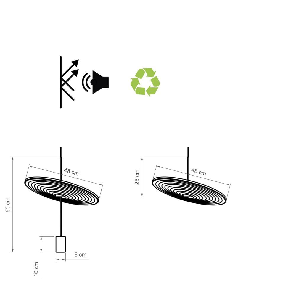 colgante de techo moderno CALMA s/ Spot - Imagen 5