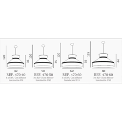 Colgante de techo moderno CAÑACOLOR YELL Personalizable - Imagen 2