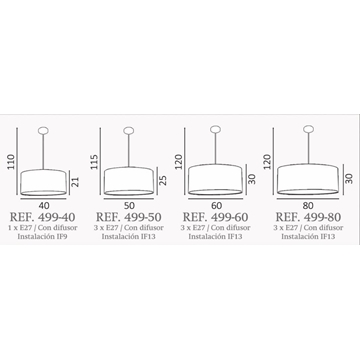 Colgante de techo moderno DIMEN 2 Personalizable - Imagen 2