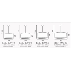 Colgante de techo moderno DIMEN Personalizable - Imagen 2