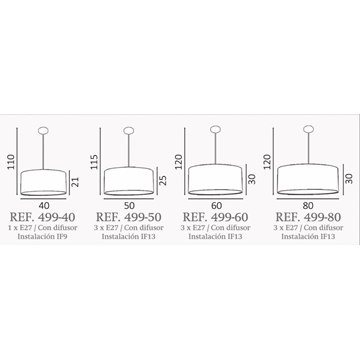 Colgante de techo moderno DIMEN Personalizable - Imagen 2